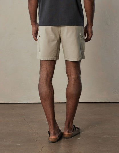 James Canvas Cargo Short in Sand Dune