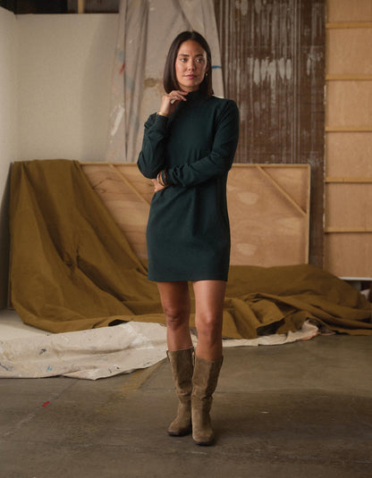 Puremeso Mockneck Everyday Dress