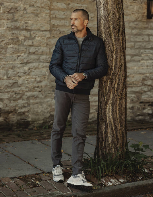 Sportivo Quilted Jacket in Normal Navy