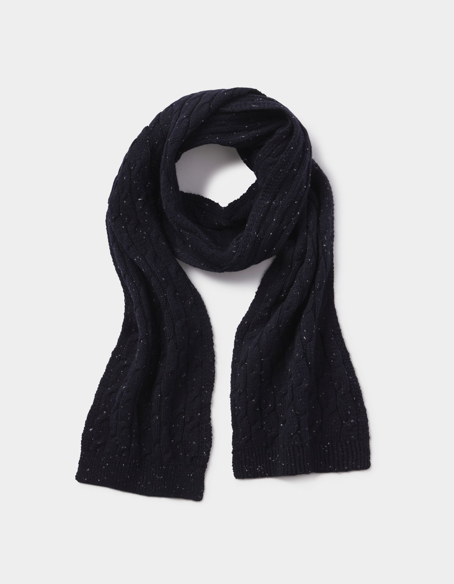 Seawool Nep Scarf in Navy