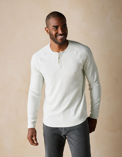 Puremeso Everyday Henley in Stone