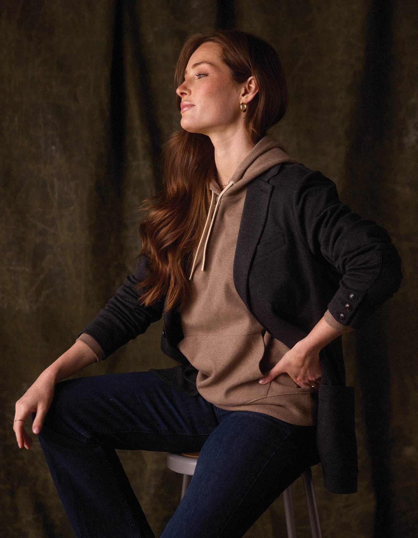 Women's Puremeso Everyday Hoodie in Taupe