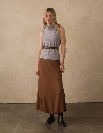 Rose Midi Skirt in Hickory