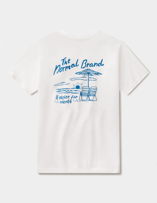 Summer Postcard Tee in White