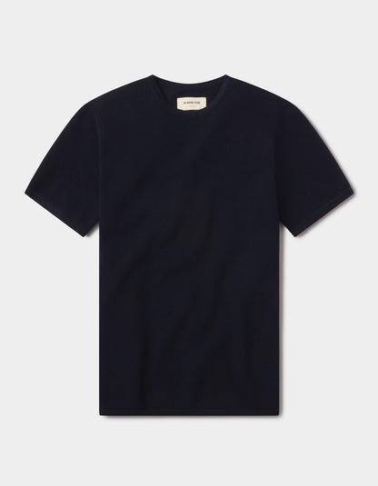 Driftknit Sweater Tee in Navy