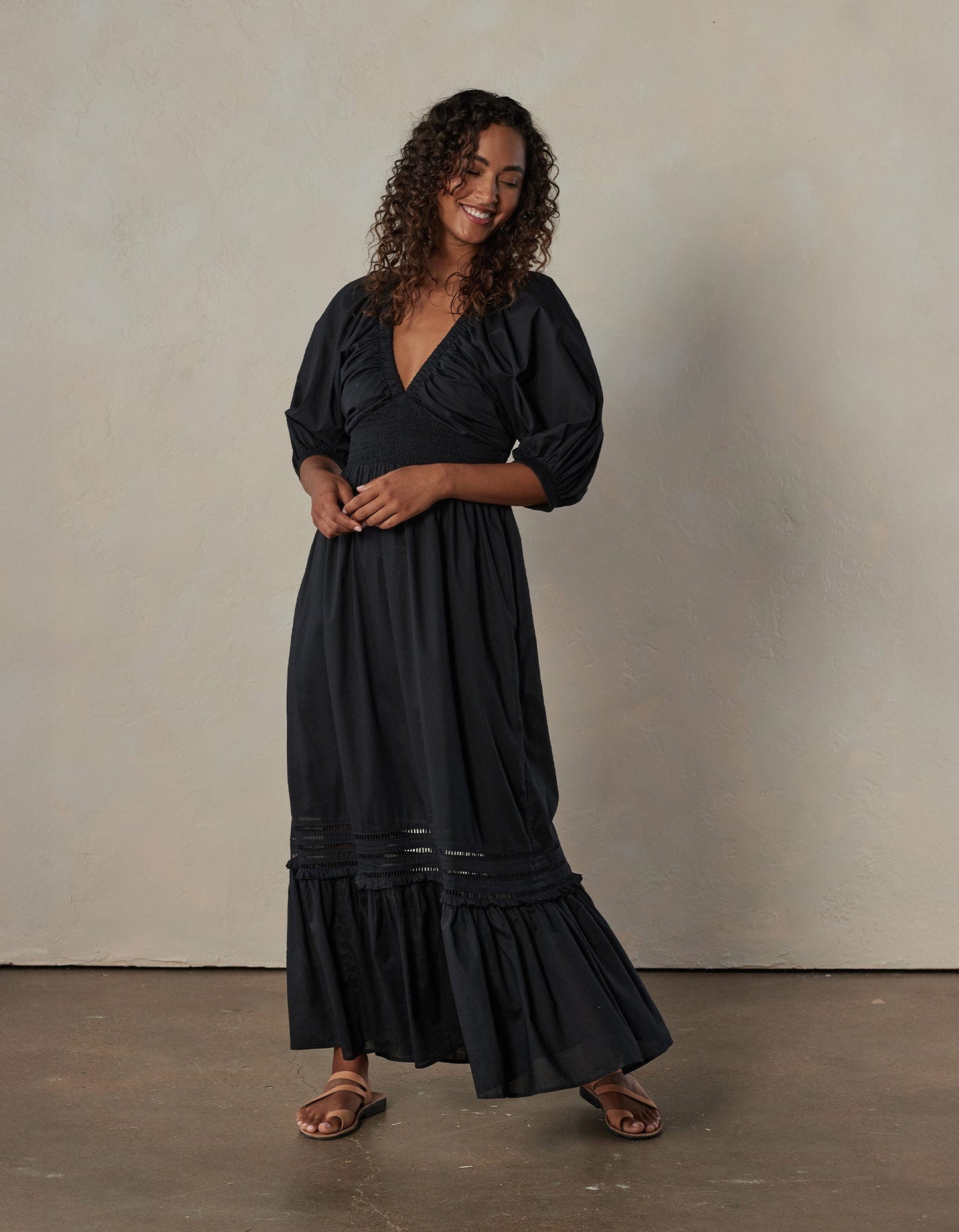 Isla Maxi Dress in Black