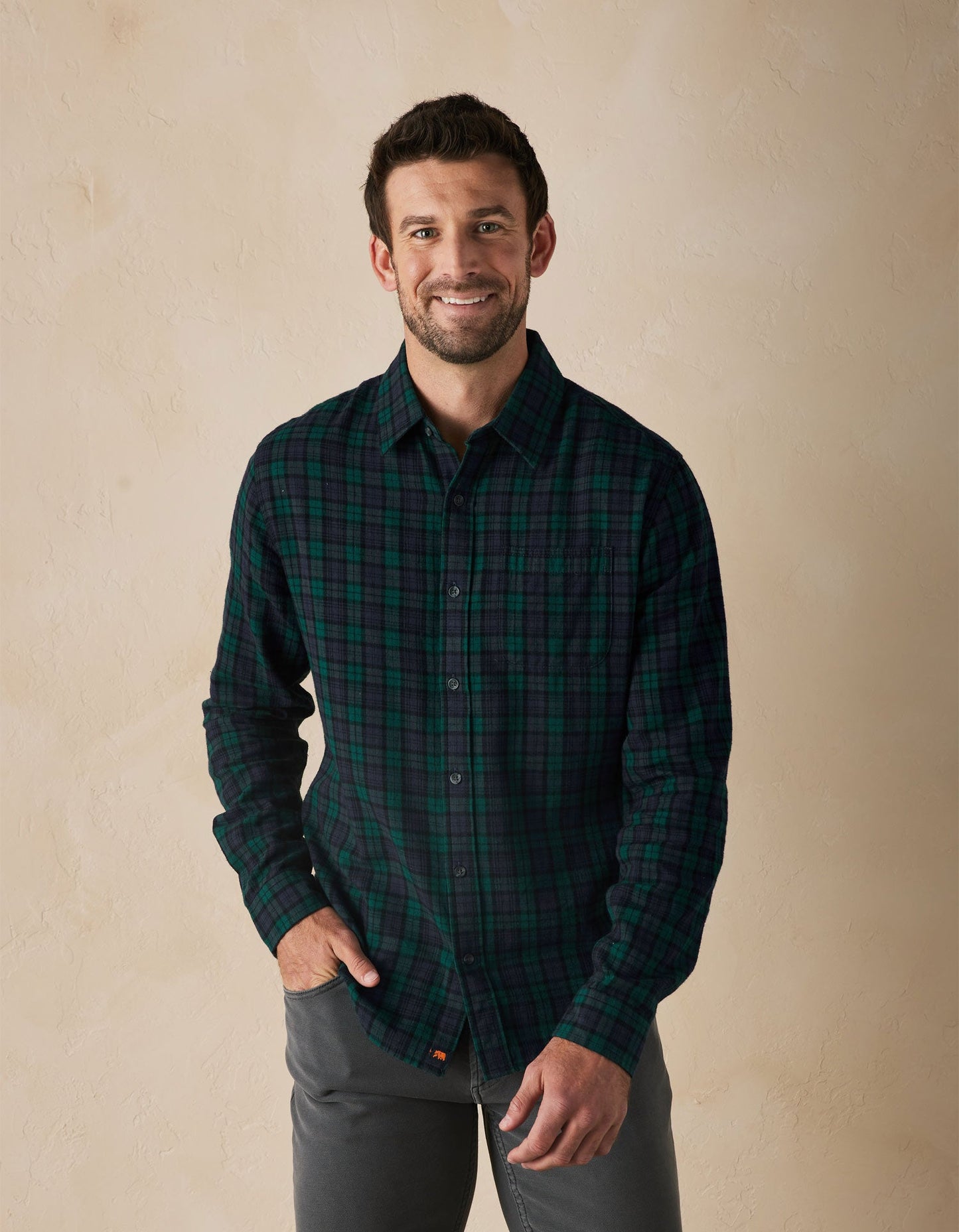 Nikko Button Up Shirt in Alpine Plaid