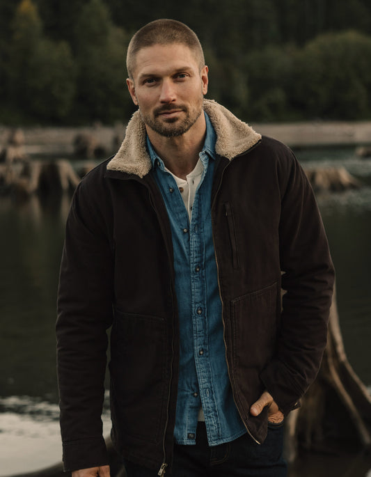 Everyday Canvas Chore Coat in Umber