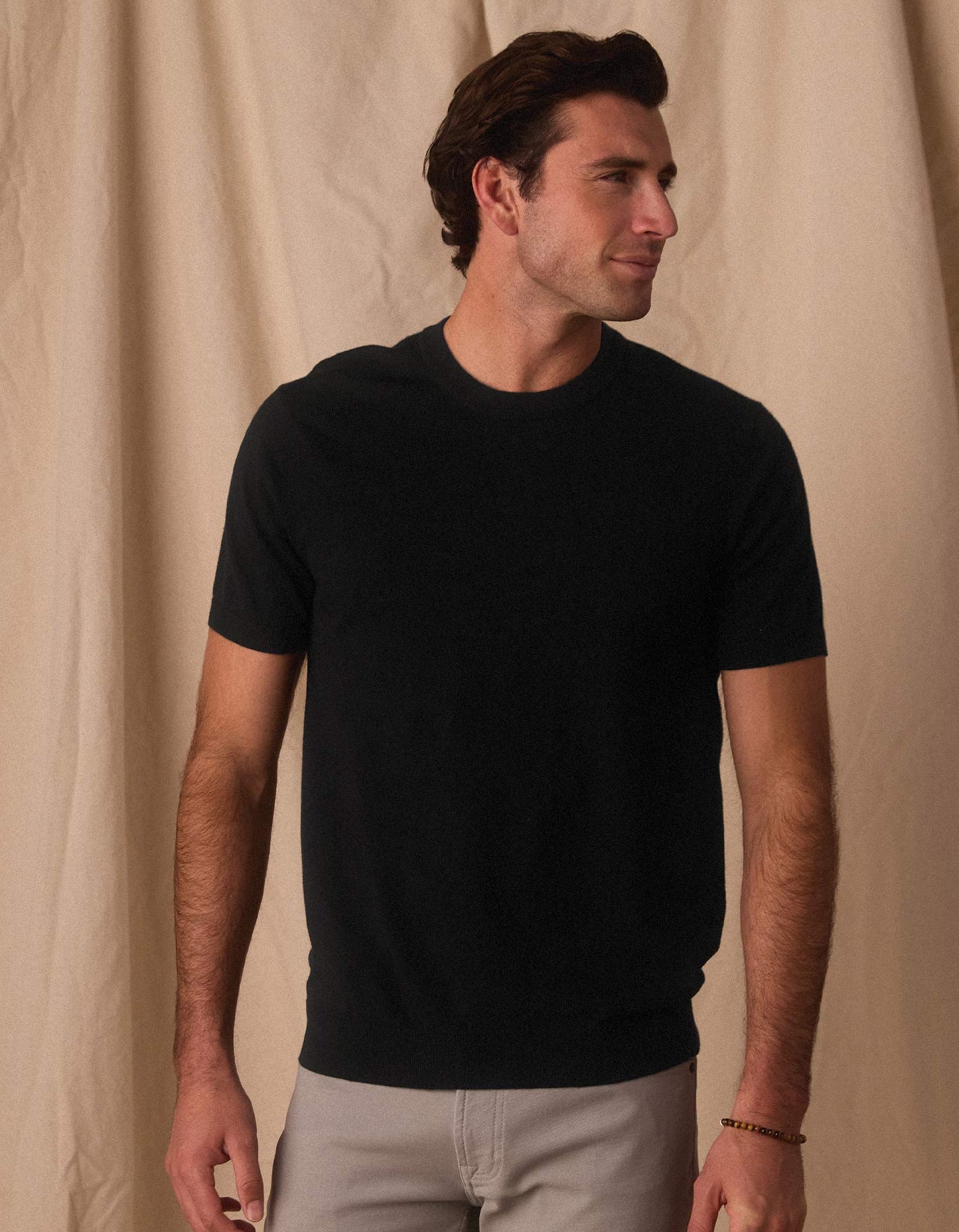 Taylor Sweater Tee in Black