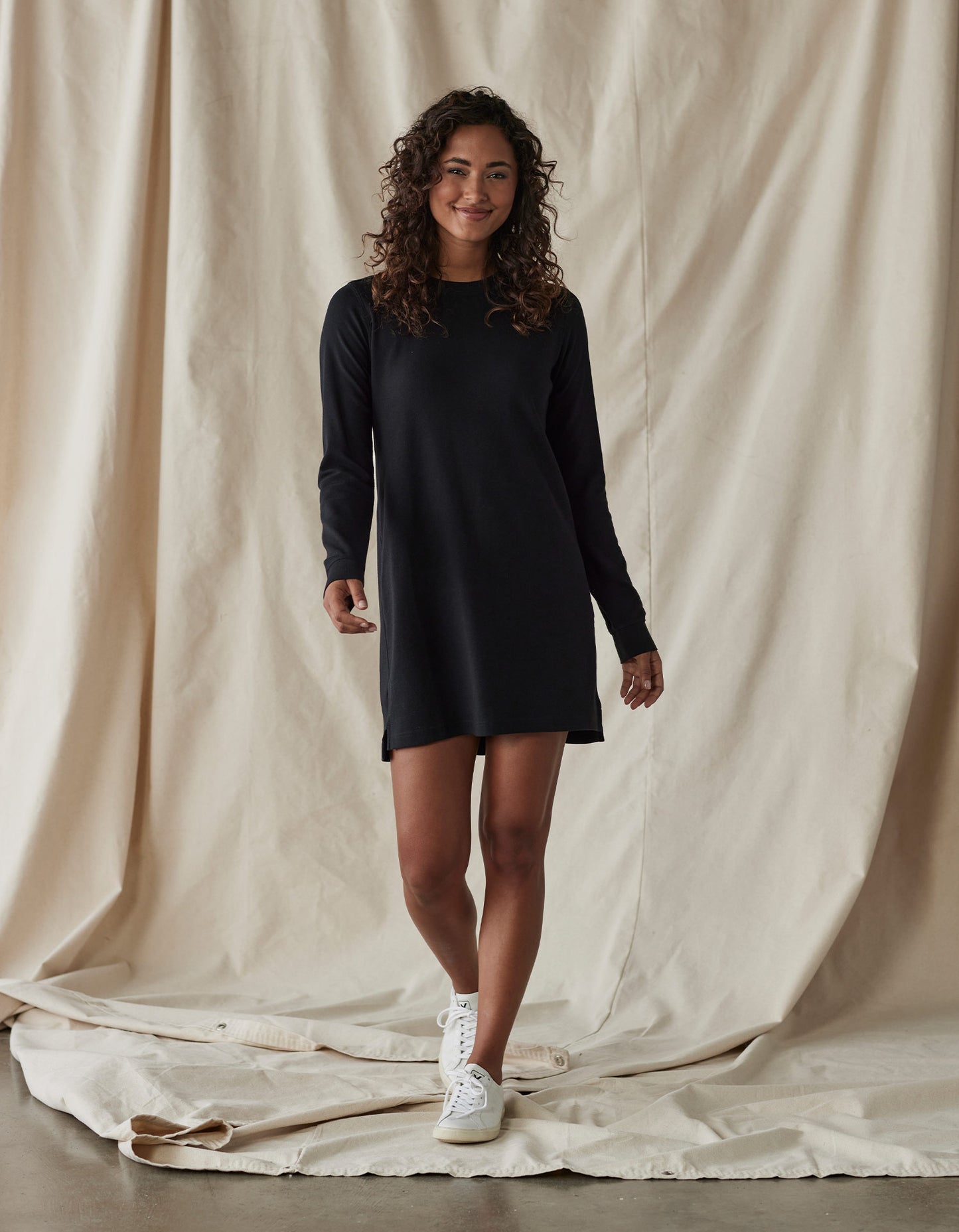 everyday black dress Puremeso Everyday Dress in Black S