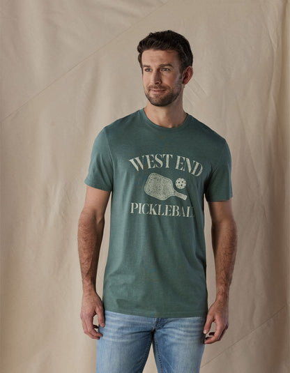 West End Pickleball Tee in Pine