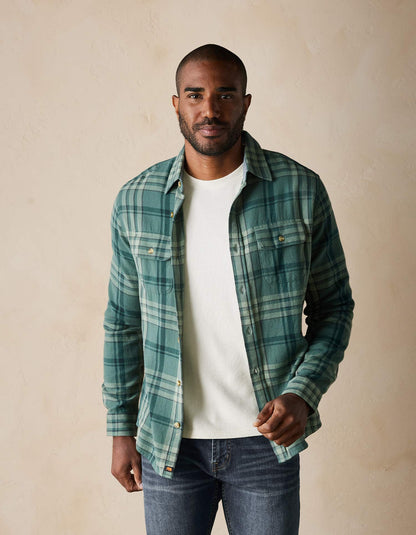 Mountain Overshirt in Juniper Plaid