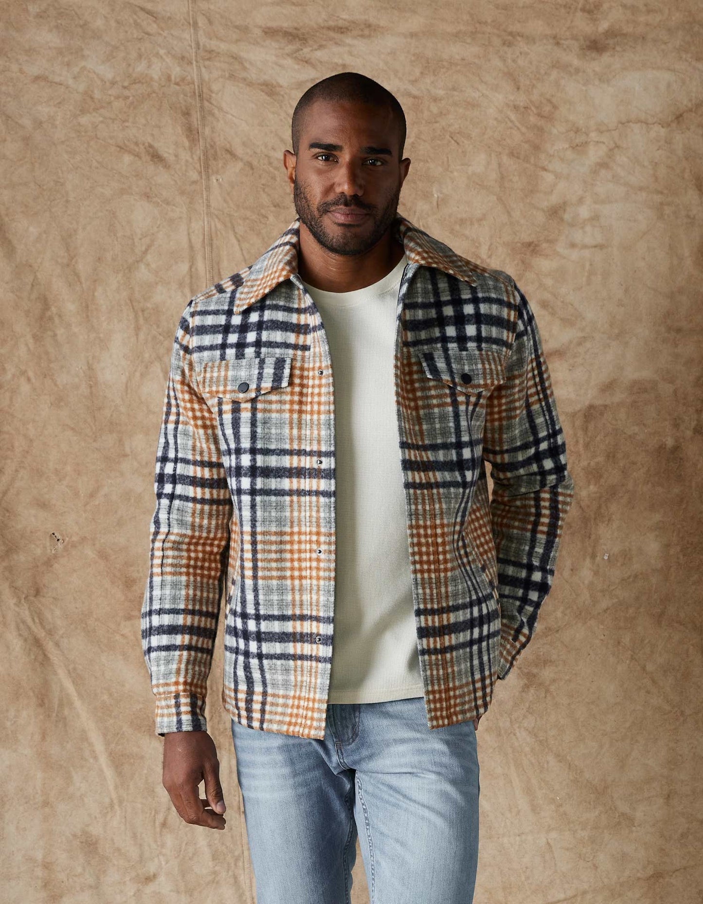 Legend Jacket in Amber Plaid