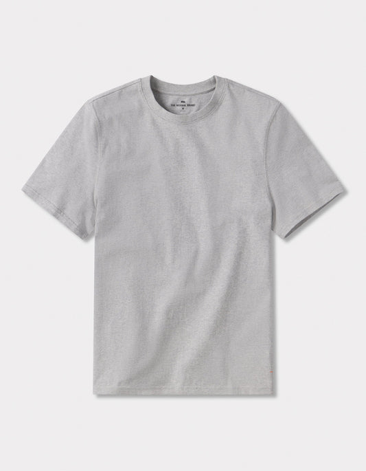 Lennox Jersey Relaxed Tee in Heathered Grey