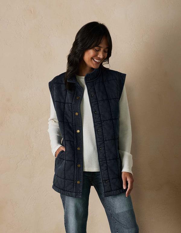 Jackie Premium Fleece Quilted Vest - The Normal Brand