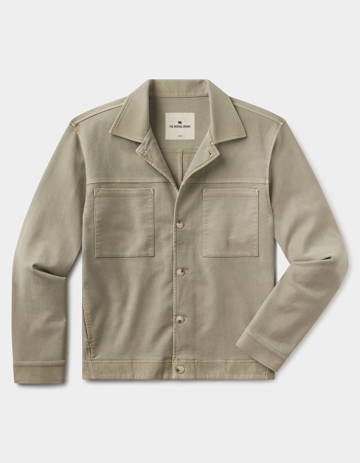 Comfort Terry All Day Jacket in Sand Dune
