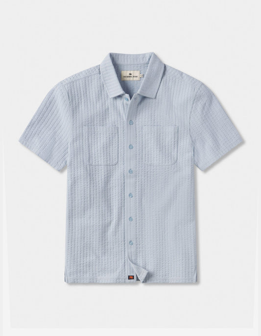 Knit Getaway Button Up in Clear Sky