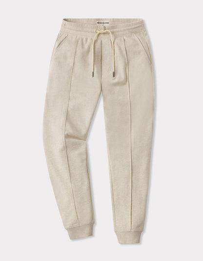 Cole Terry Pintuck Jogger in Oatmeal