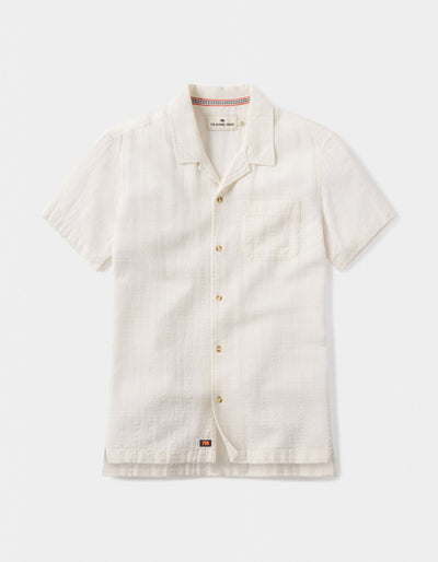 Freshwater Camp Shirt in Oasis Ivory Laydown