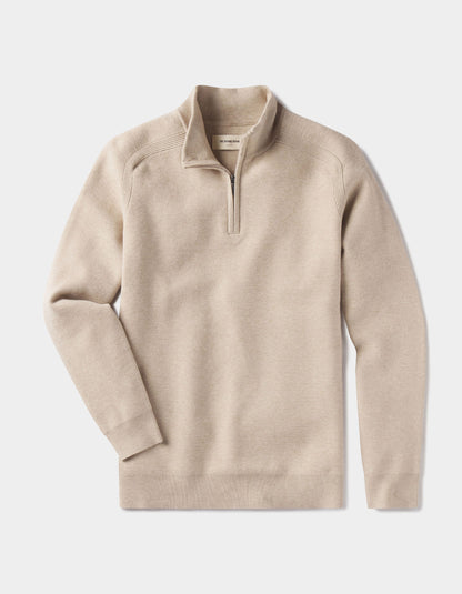 Cooper's Landing Quarterzip in Oatmeal