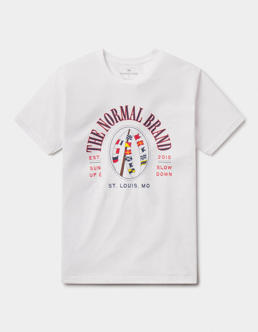 Nautical Tee in White