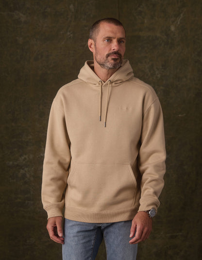 Normal Fleece Graphic Hoodie in Khaki