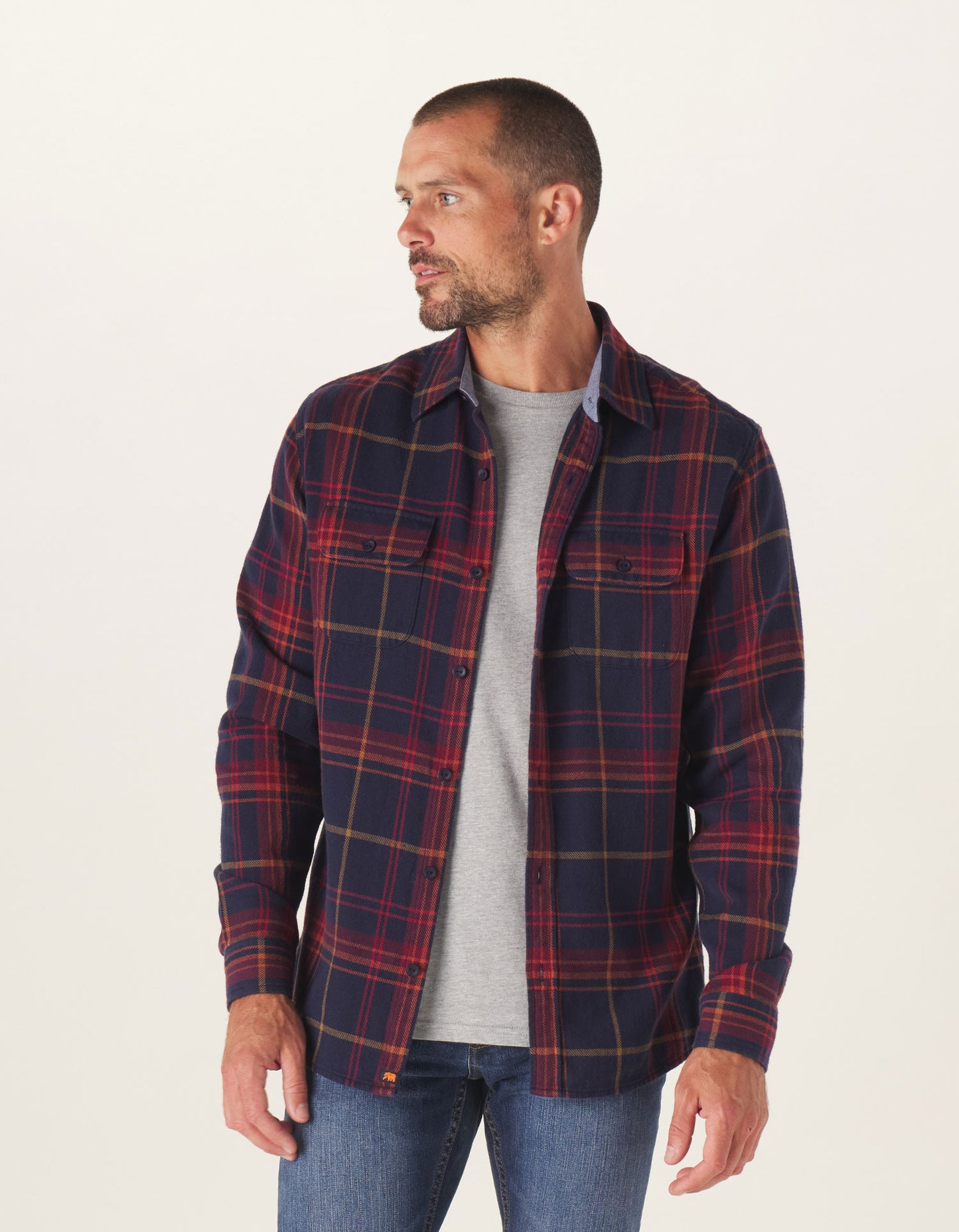 Mountain Overshirt in Cider Plaid