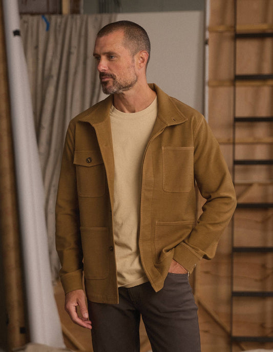 Comfort Terry Chore Coat in Russet