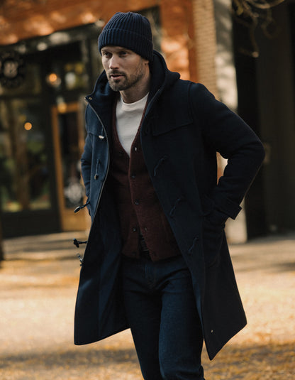 James Duffle Coat in Navy