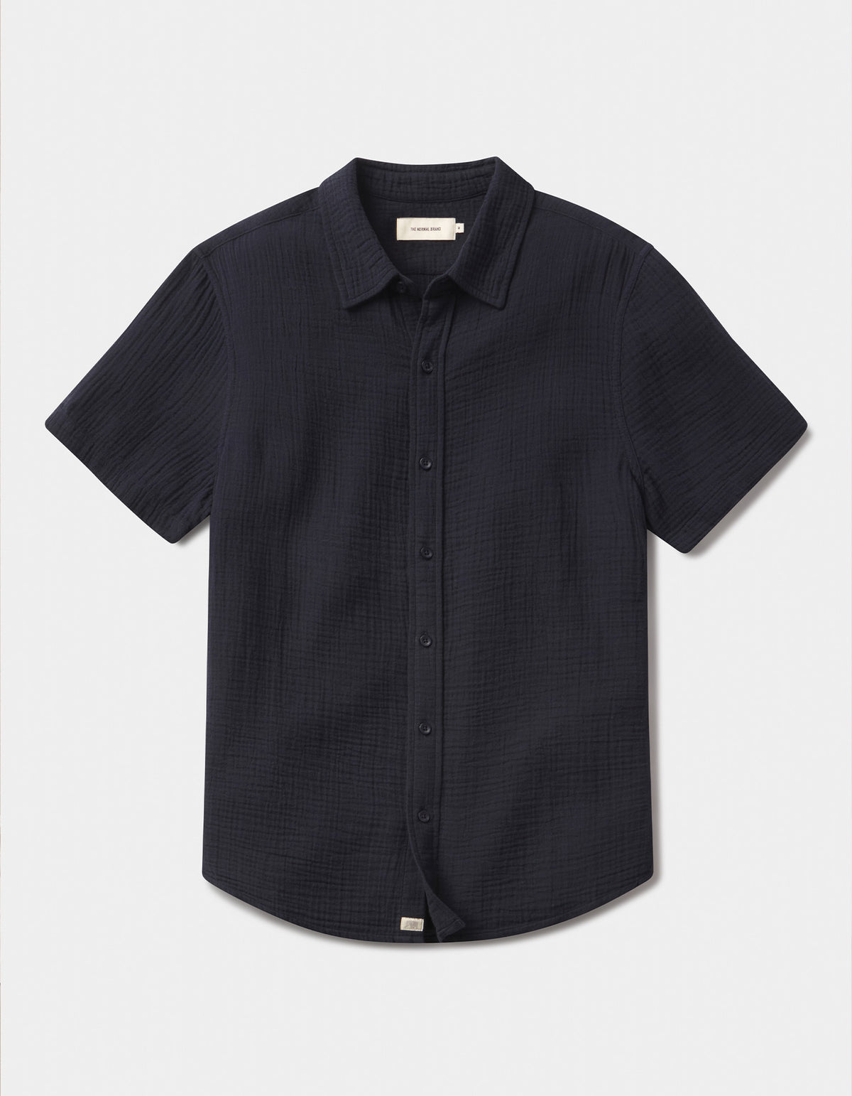 Kalo Short Sleeve Button Up in Navy – The Normal Brand