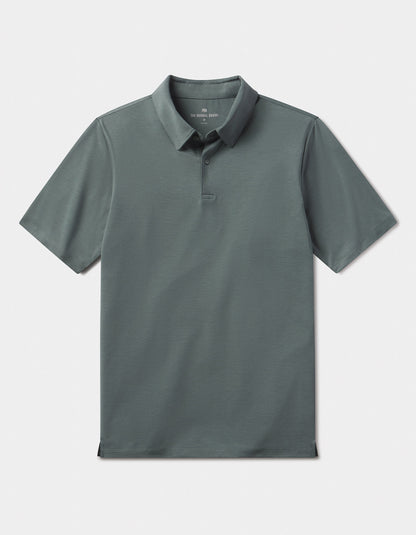 LuxeJersey Polo in Mediterranean Green