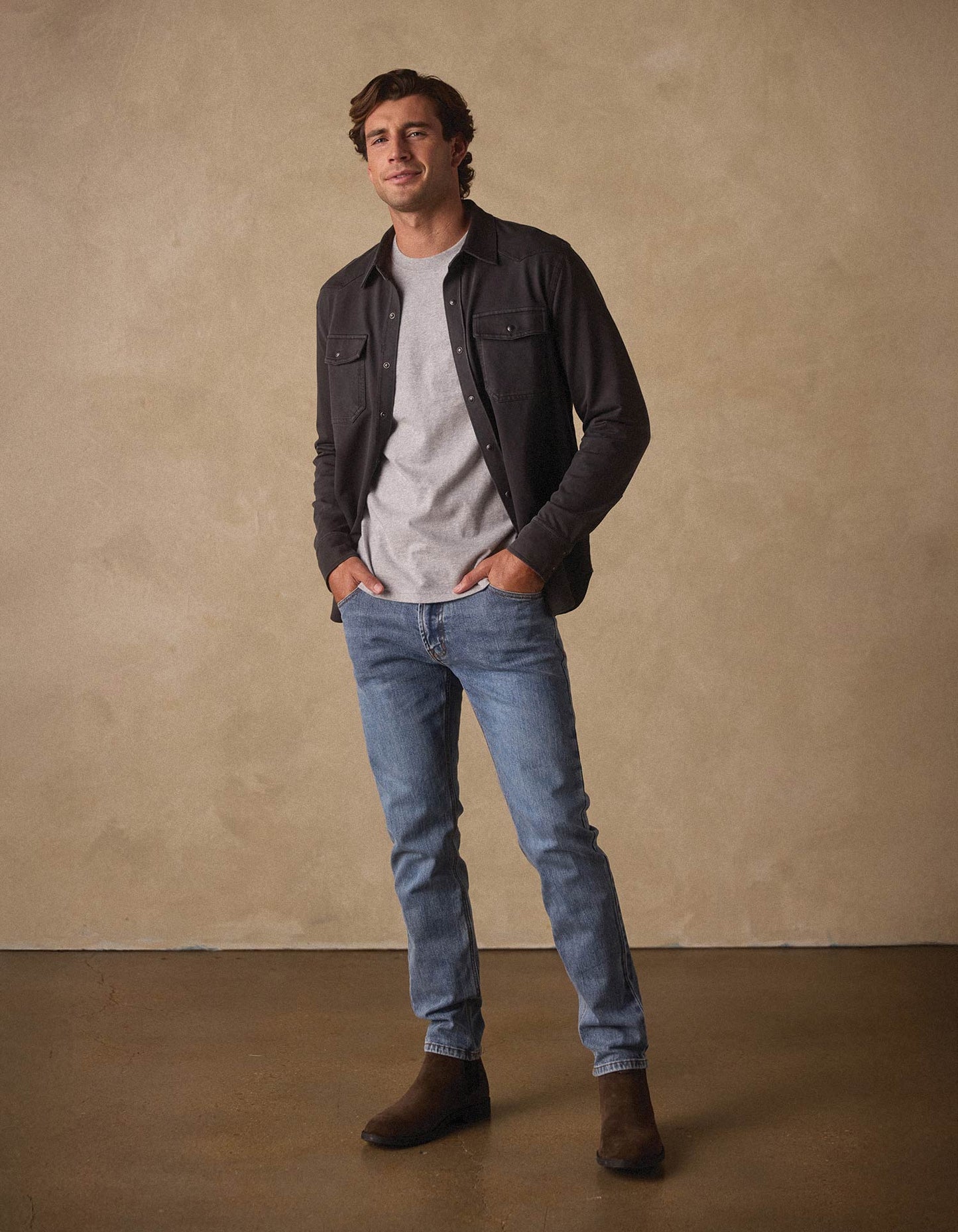 Normal Slim Jean in Medium Greyson Wash