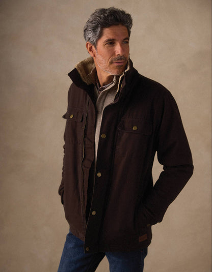 Canvas Chore Coat in Umber