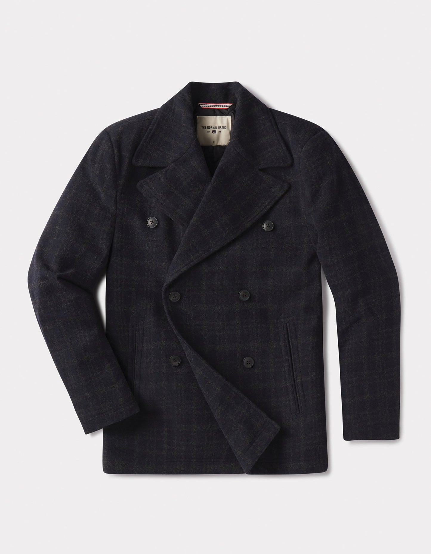 Lan Jacket in Navy Plaid