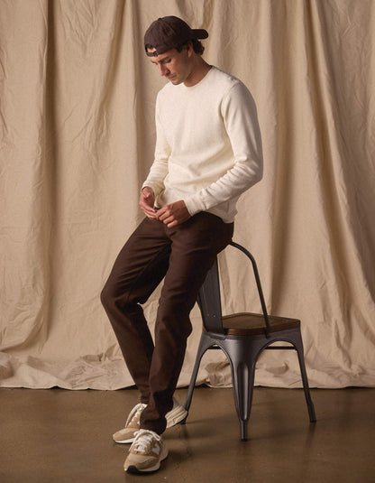 Comfort Terry Pant in Dark Brown
