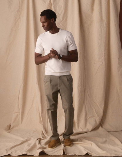 Taylor Sweater Tee in White