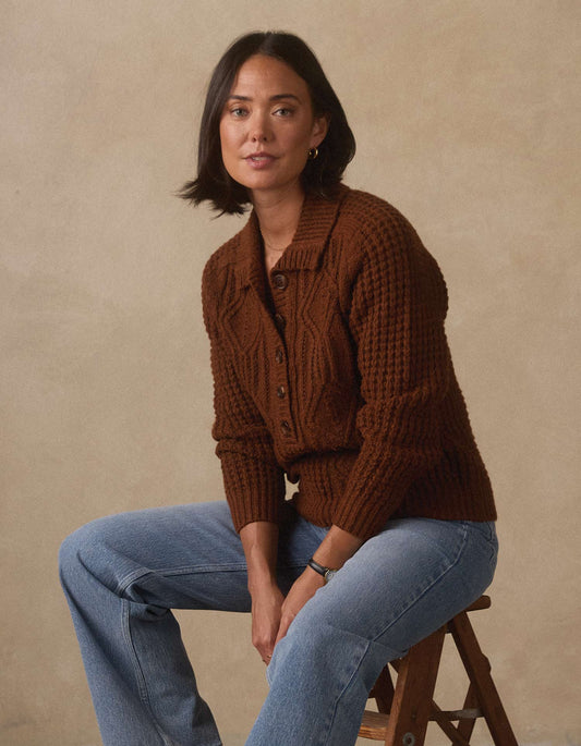 Mabel Popover Sweater in Spiced Brandy