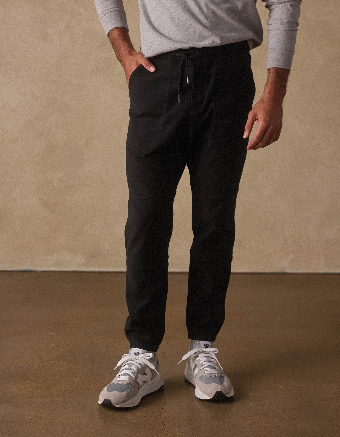 Comfort Terry Everyday Jogger in Black