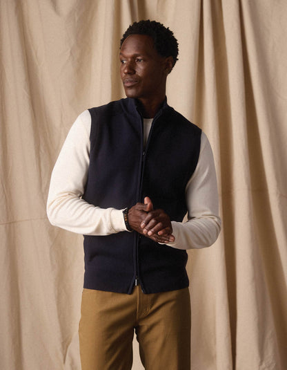 Cooper's Landing Vest in Navy