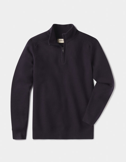 Cooper's Landing Quarterzip in Navy