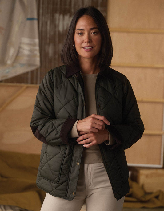Quilted Liner Jacket in Alpine/Chestnut