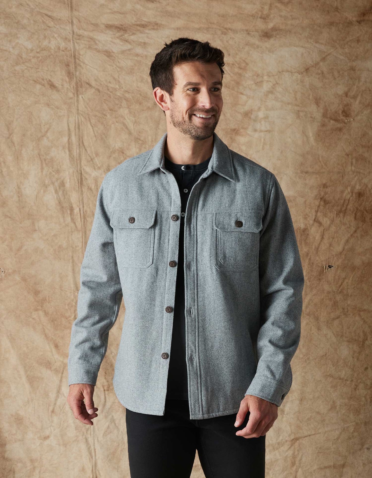 Brightside Flannel Lined Workwear Jacket in Ash