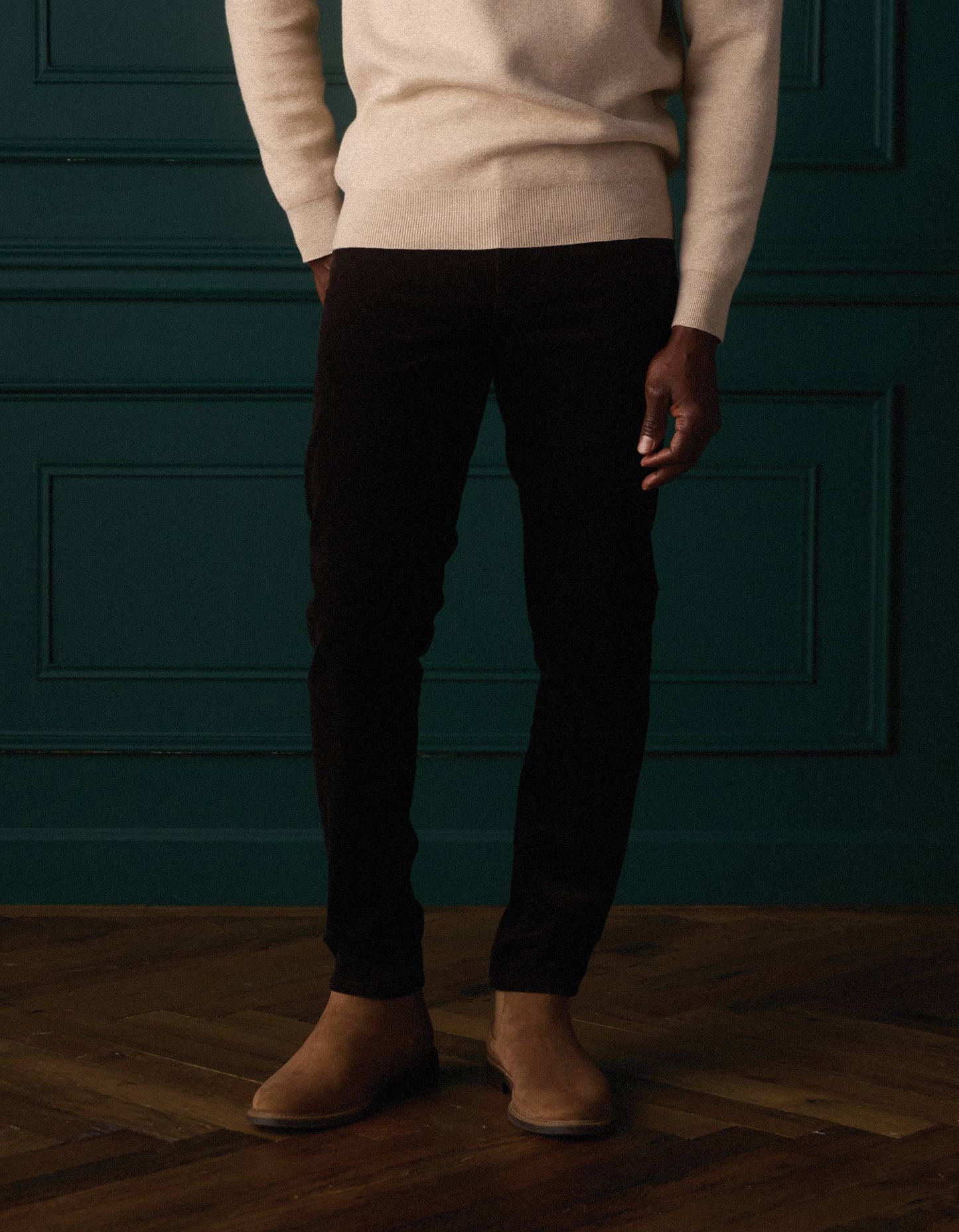 Comfort Cord Pant in Dark Brown