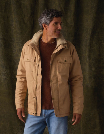 ジャケット・アウター argue COTTON NYLON M-65 HALF COAT/CAMEL Camel Hair Single-Breasted Midi Coat
