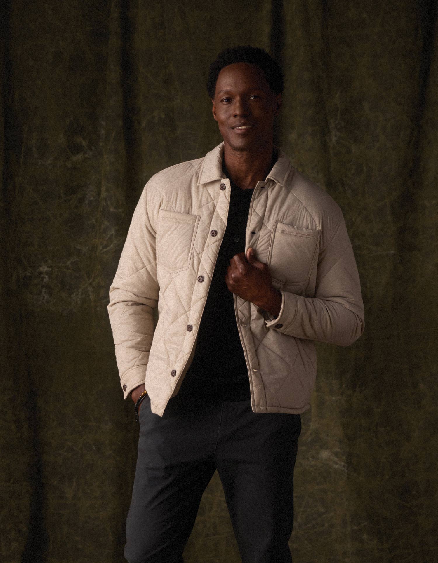 ジャケット・アウター everyone random quilted jacket (BEIGE) everyone random quilted jacket (BEIGE) L