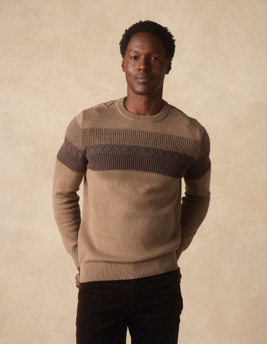 Tom Stripe Crew in Jute