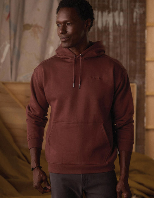 Normal Fleece Graphic Hoodie in Cocoa