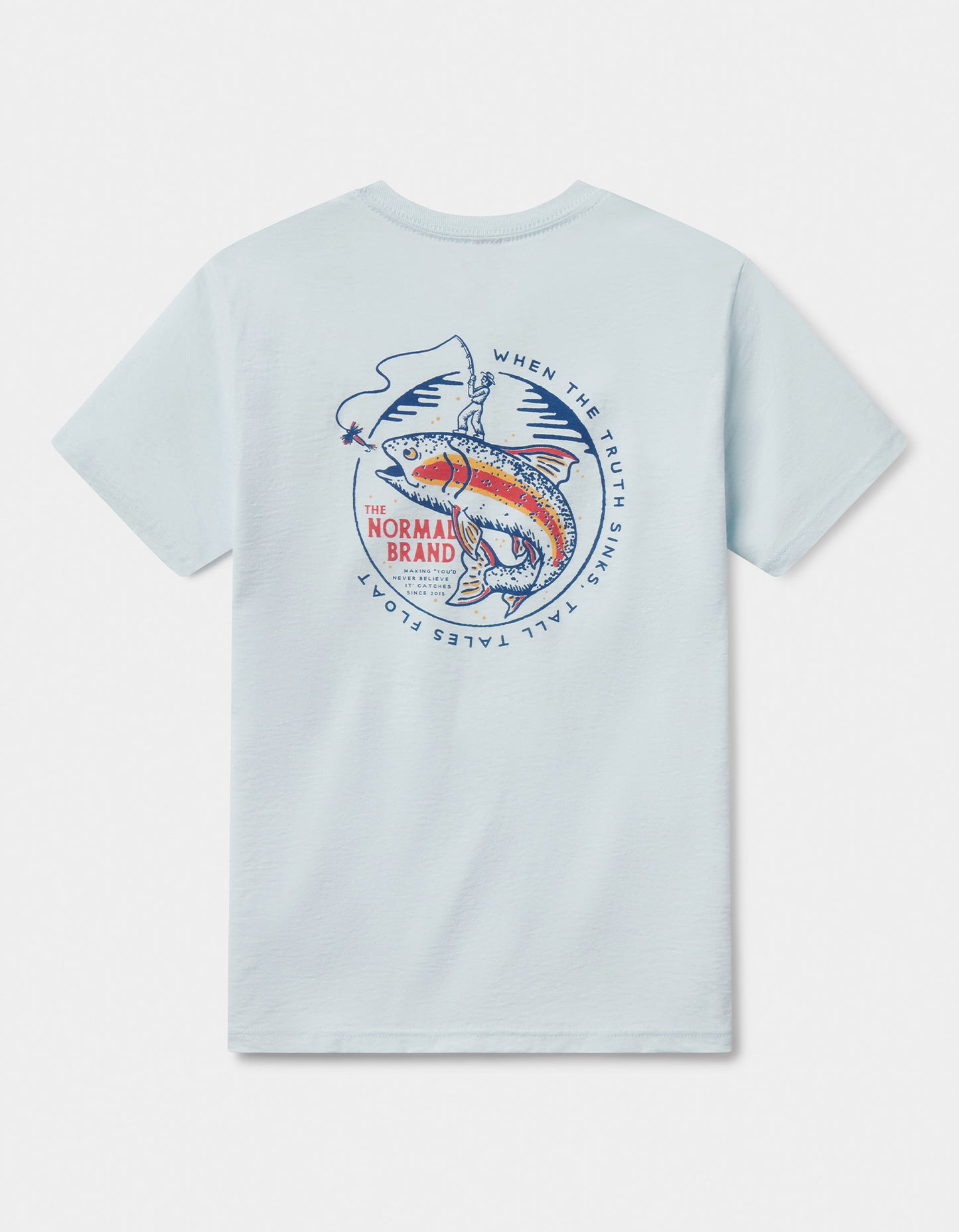 The Catch Tee in Ice Blue