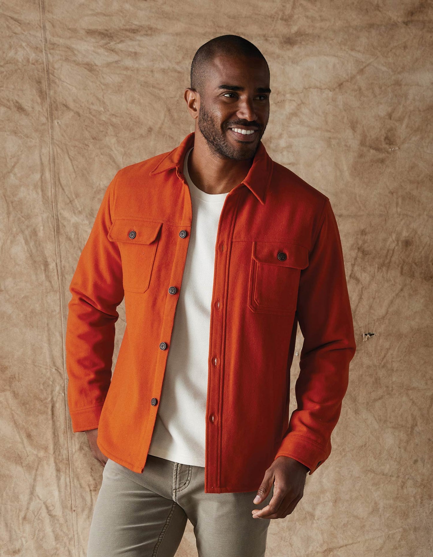 Brightside Flannel Lined Workwear Jacket in Flame