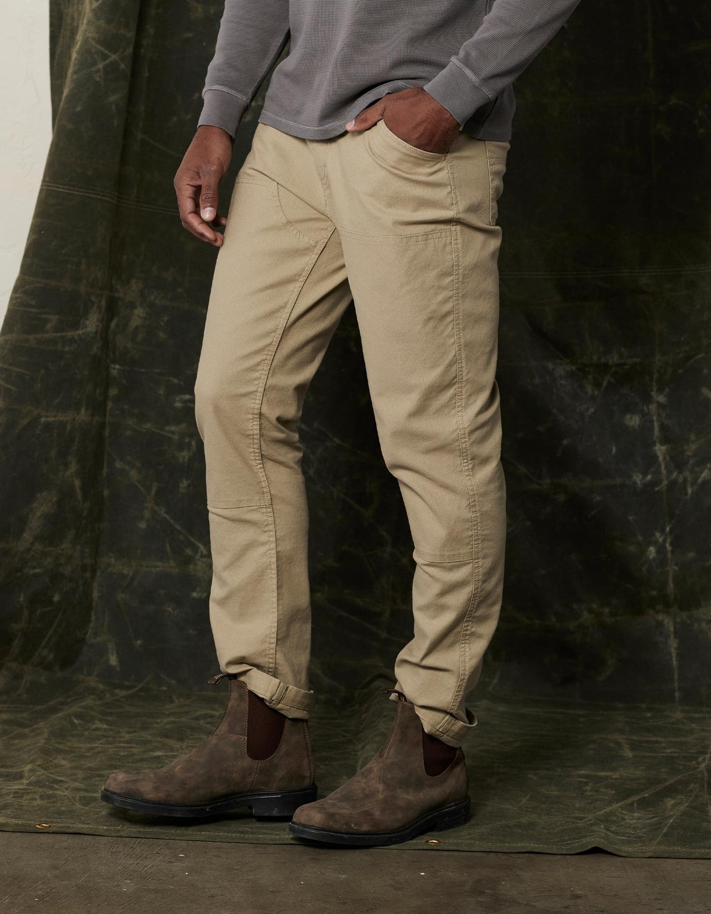 Scout Canvas Workwear Pant in Khaki